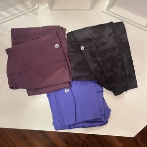 3 lululemon leggings